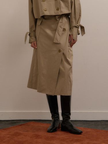 Trench coat skirt beige ILS24FASK002BE - ILLUSELLE - Modalova