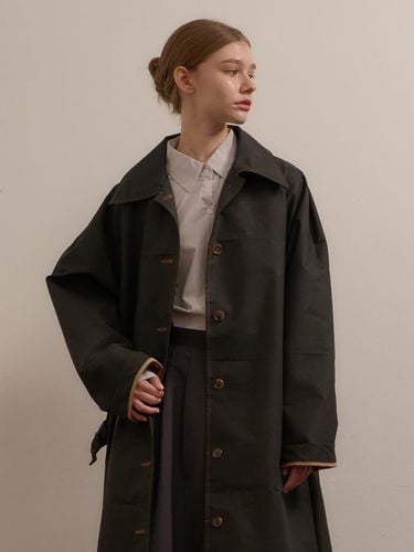 Trench long coat black ILS24FACT002BK - ILLUSELLE - Modalova