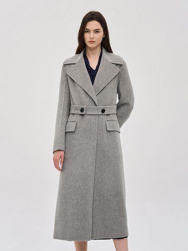 Wool Cash Handmade Belted Coat - SJYP - Modalova