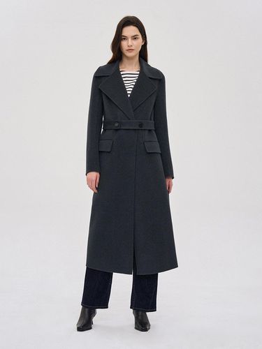 Wool Cash Handmade Belted Coat - SJYP - Modalova