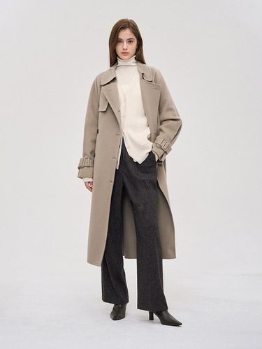 Belted Handmade Double Coat - SJYP - Modalova