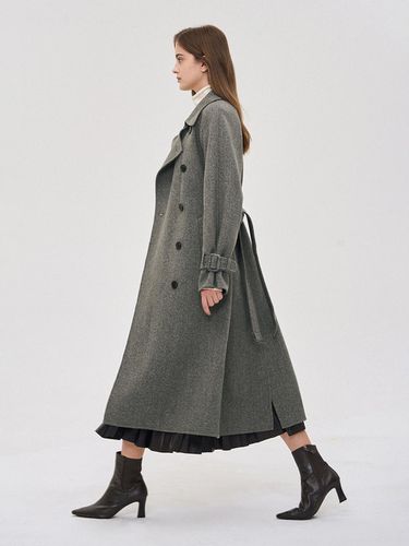 Belted Handmade Double Coat - SJYP - Modalova