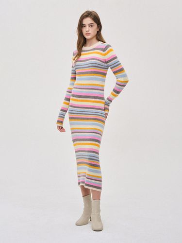 Stripe Mani Knit Dress - SJYP - Modalova