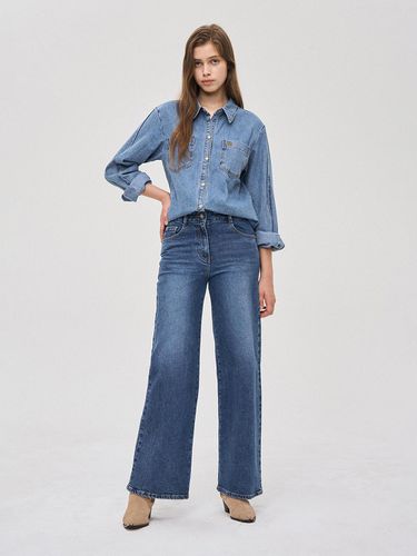 Essential fleece denim pants - SJYP - Modalova