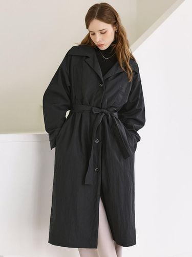 Padded Belly Belt Long Trench Coat_2color_JFFCT318 - JUARR - Modalova