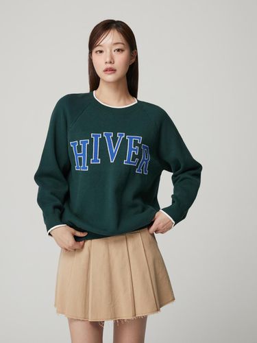 Oversized-fit lettering knitwear pullover PQ4KL087 - PLASTIC ISLAND - Modalova