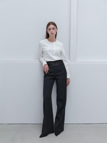 Satin Waist Side Shirring Pants (Takisada Nagoya F - CHOIM - Modalova