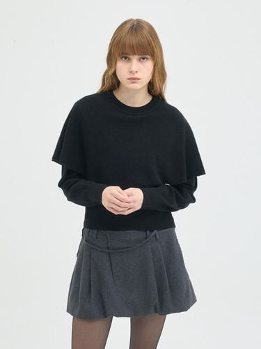 Cashmere blend cape pullover EMOBKPO030 - E.B.M (Edition by Michaa) - Modalova