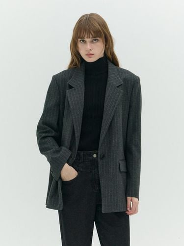 Alpaca Single button Jacket EMOBWJK010 - E.B.M (Edition by Michaa) - Modalova