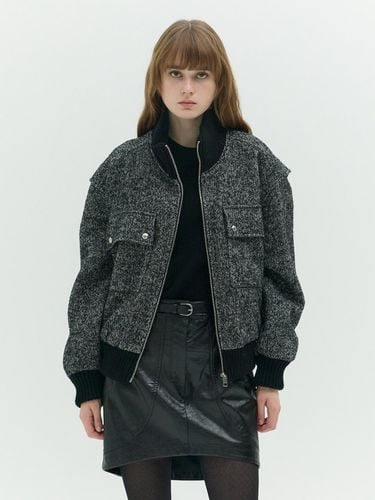 Wool two-pocket Bomber Jacket EMOAWCJ020 - E.B.M (Edition by Michaa) - Modalova