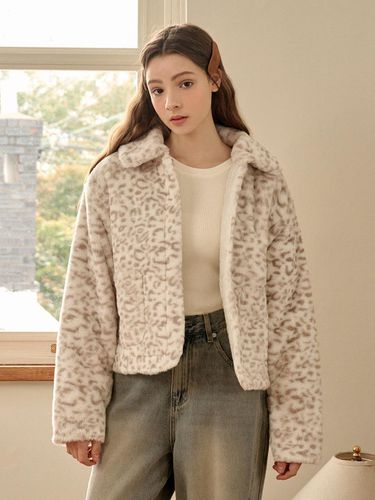 Twilight Leopard Fur Jacket - MICANE - Modalova