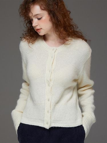 Soft Mohair Cardigan beige - Awesomestudio - Modalova