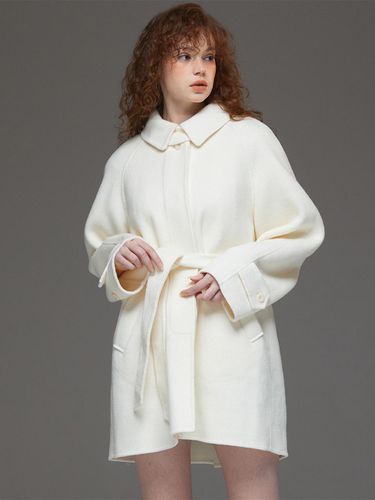 Handmade belted coat beige - Awesomestudio - Modalova