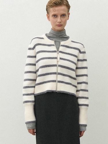 ESSENTIAL SAGE STRIPE CARDIGAN (CD - 2176) - Atelier Nain - Modalova