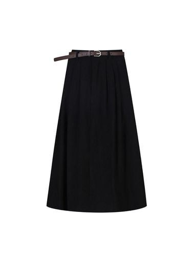 Belt set corduroy A line long skirt (TJSAX2342) - VIKI - Modalova