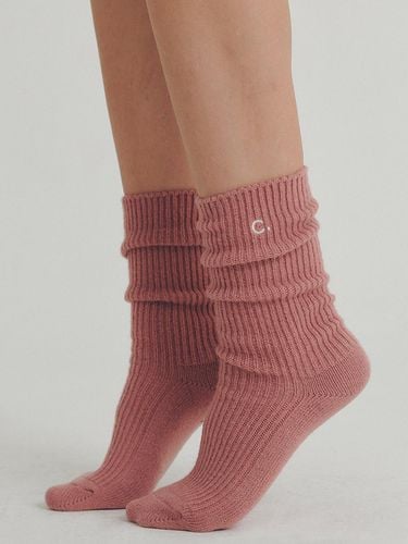 Cashmere Blended Socks (Pink) - CLOVE - Modalova