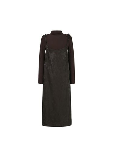 Half turtleneck velvet bustier long dress (TJOAX25 - VIKI - Modalova