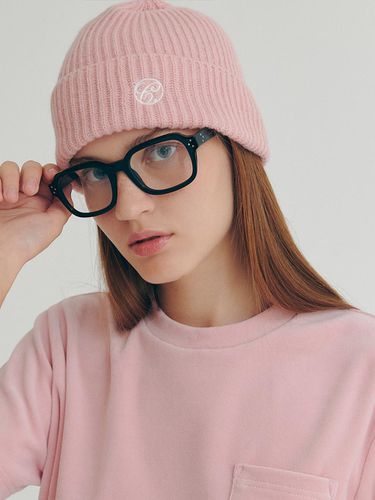 Ribbed Beanie (Pink) - CLOVE - Modalova