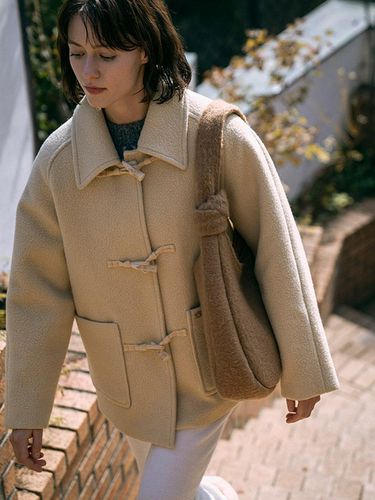 O3743 wool duffel coat_Yellow - vanone atelier - Modalova