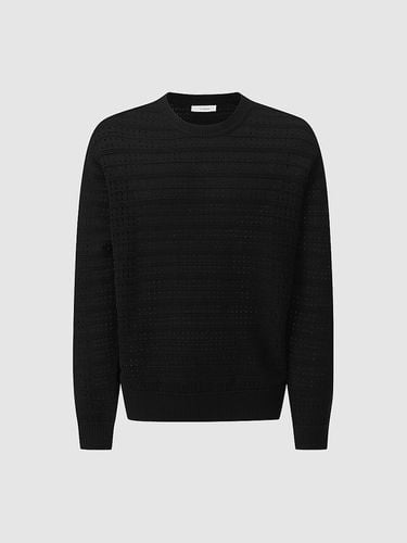 Wool-Blended Pointel Tissue Round Pullover NAES1 - comgen - Modalova