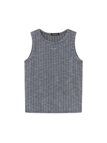 Washed out ribbed sleeveless- U1F35JTS030 - REETE - Modalova