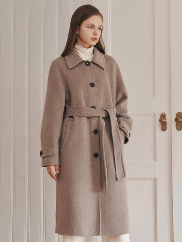 Handmade Single Belted Mac Coat- U3F41HCT810 - REETE - Modalova