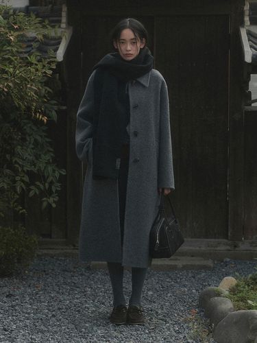 DUFFLE HANDMADE LONG COAT_GRAY - SAGEMENT - Modalova