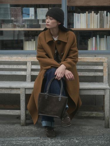 DUFFLE HANDMADE LONG COAT_BROWN - SAGEMENT - Modalova