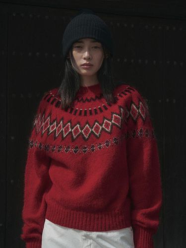 DIA NORDIC RAGLAN KNIT_RED - SAGEMENT - Modalova