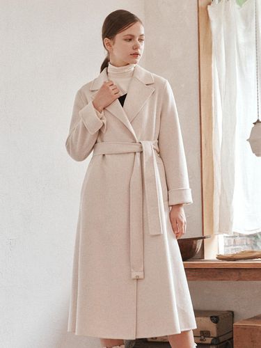 Handmade A line Double Long Belted Coat- U1F41HCT8 - REETE - Modalova