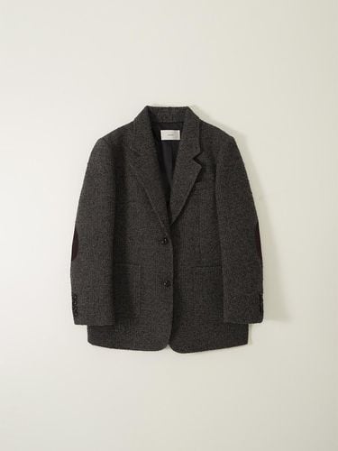 EDINBURGH CHECK WOOL JACKET_CHARCOAL - SAGEMENT - Modalova