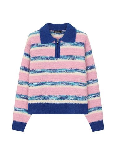 Collar color multicircle yarn stripe long sleeved - REETE - Modalova