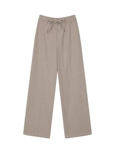 Wool banding crease wide slacks- U1F41WSL020 - REETE - Modalova