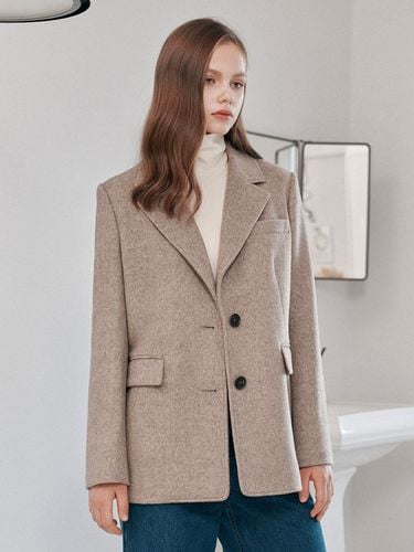 Oversized fit back incision single two button wool - REETE - Modalova