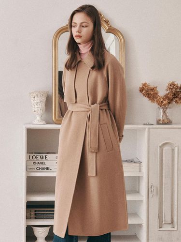 Handmade Belted Long Coat- U1F41HCT820 - REETE - Modalova