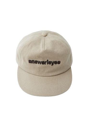 Aiy logo cotton Cap Beige - answerisyes - Modalova