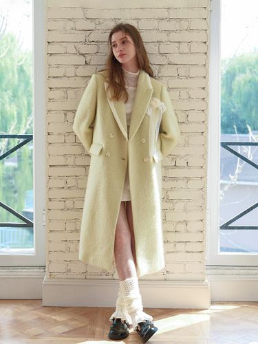 Cest_Lime wool double coat - Cest Moidew - Modalova