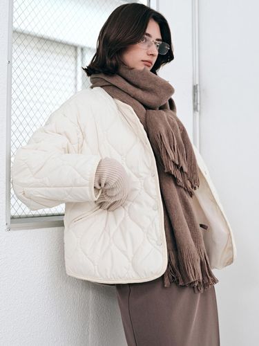 WARM QUILTING JACKET_CREAM - YAN13 - Modalova