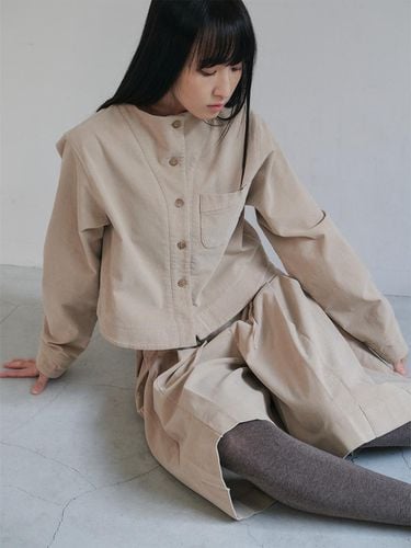 Corduroy Boeing Shirt (3colors)_Beige - PEEP - Modalova