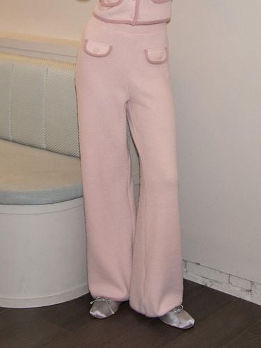 Cozy Knit Pants_ Pink - SALON DE YOHN - Modalova