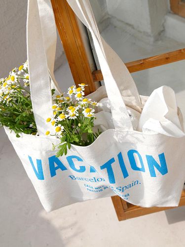 TBA Canvas Bag (S) Vacation White/Blue 004 - The Breeze Area - Modalova