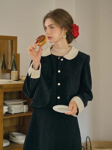 SR_Gentle chenille velvet short jacket - Simple Retro - Modalova