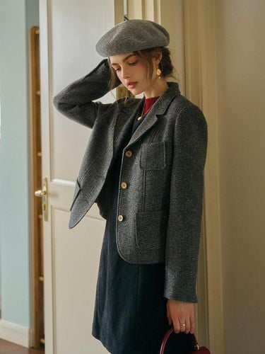 SR_Literary wool short blazer - Simple Retro - Modalova