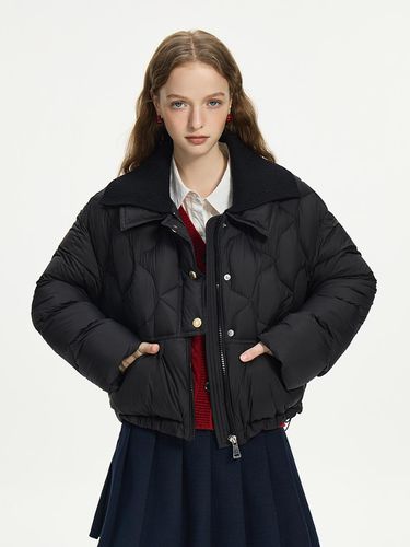 WD_Quilted lapel down jacket_BLACK - We’Dee - Modalova