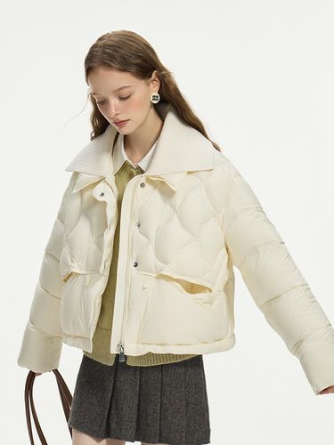 WD_Quilted lapel down jacket_IVORY - We’Dee - Modalova