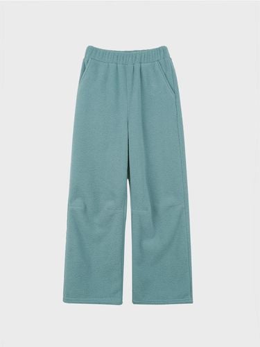 WIDE FLEECE PANTS_MINT - LIEU STUDIOS - Modalova