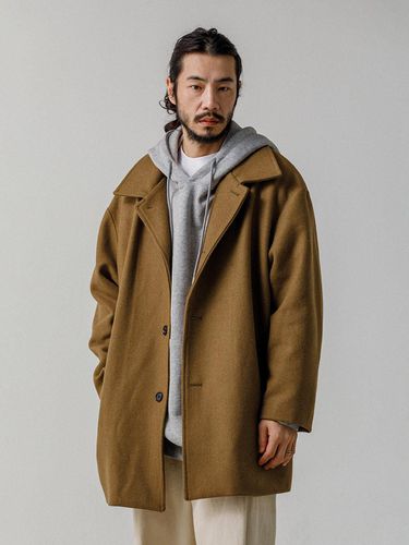 Ulrich Oversized-Fit Half Mac Coat Beige - RUGGED HOUSE - Modalova