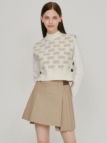 Unbalanced Half Flared Skirt (Beige)_L3C1 - SK03C - LIKK - Modalova