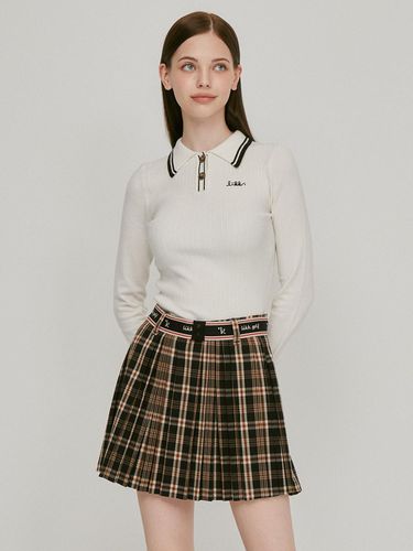 Waistband Check Ball Pouch set Skirt (Black)_L3C1 - LIKK - Modalova