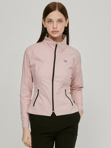 Coloring Printed Stitch Zip-Up Jacket Outer (Pink) - LIKK - Modalova